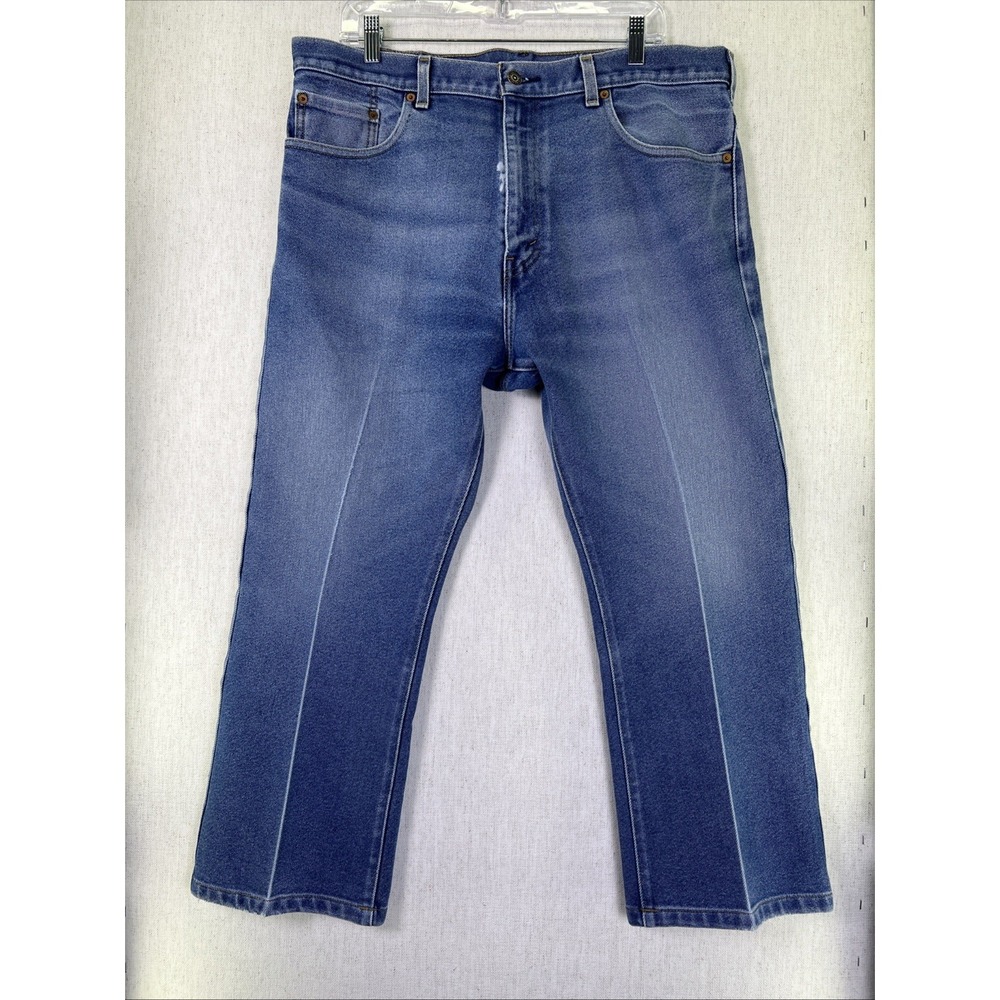 Vintage‎ 90s Levi's 517 Men's Pleated Blue Jeans 38x29 (actual 38x25)